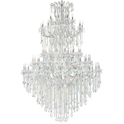 Chandeliers-CWI Lighting-8318P70C-84 (Clear)-A