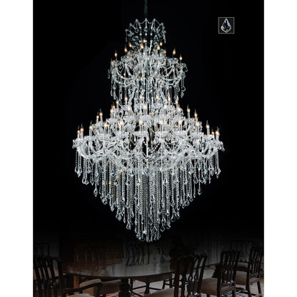 Chandeliers-CWI Lighting-8318P70C-84 (Clear)-A