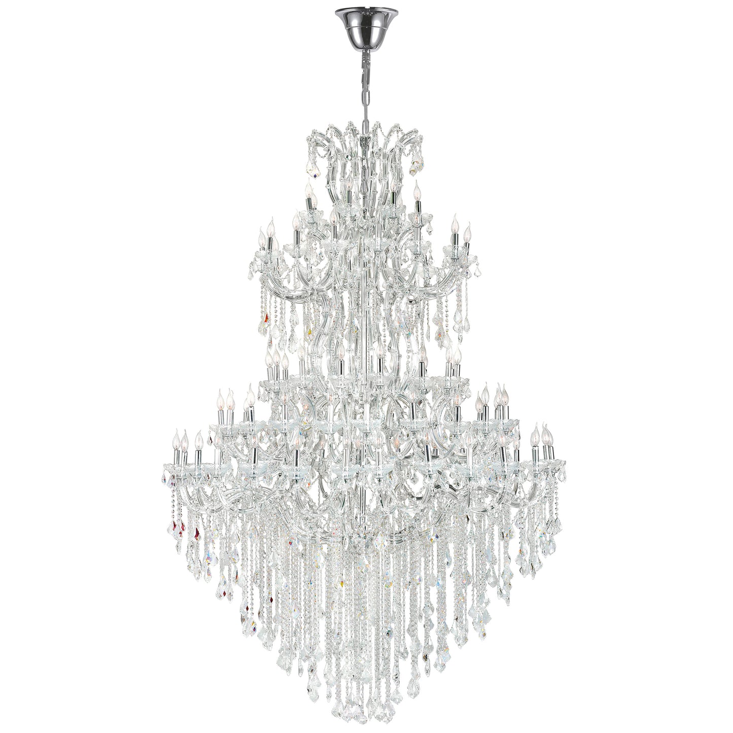 Chandeliers-CWI Lighting-8318P70C-84 (Clear)-A