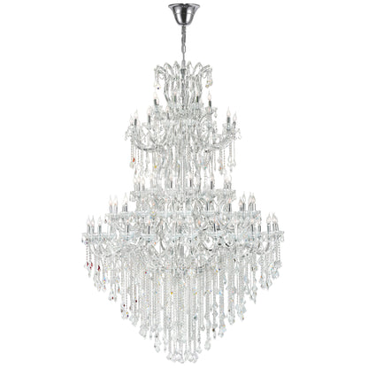 Chandeliers-CWI Lighting-8318P70C-84 (Clear)-A