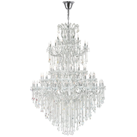 Chandeliers-CWI Lighting-8318P70C-84 (Clear)-A