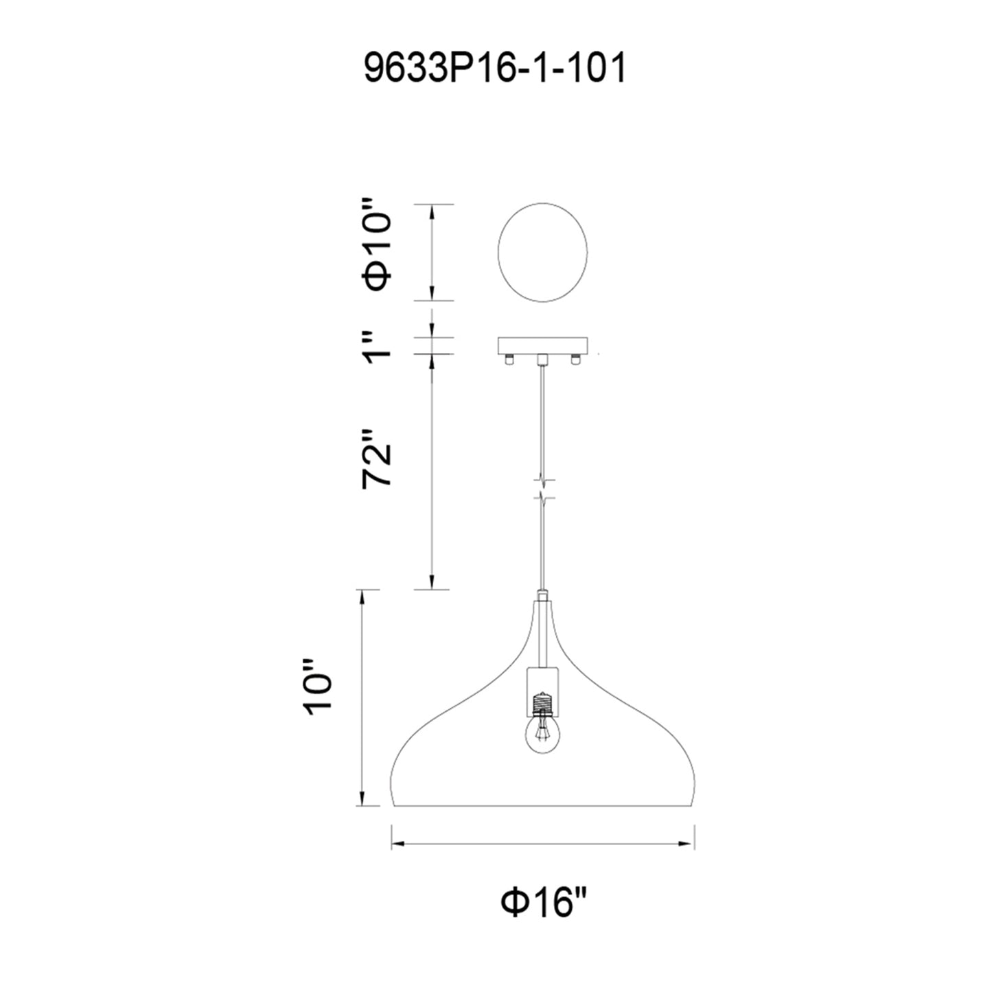 Dynamic 1 Light Down Pendant
