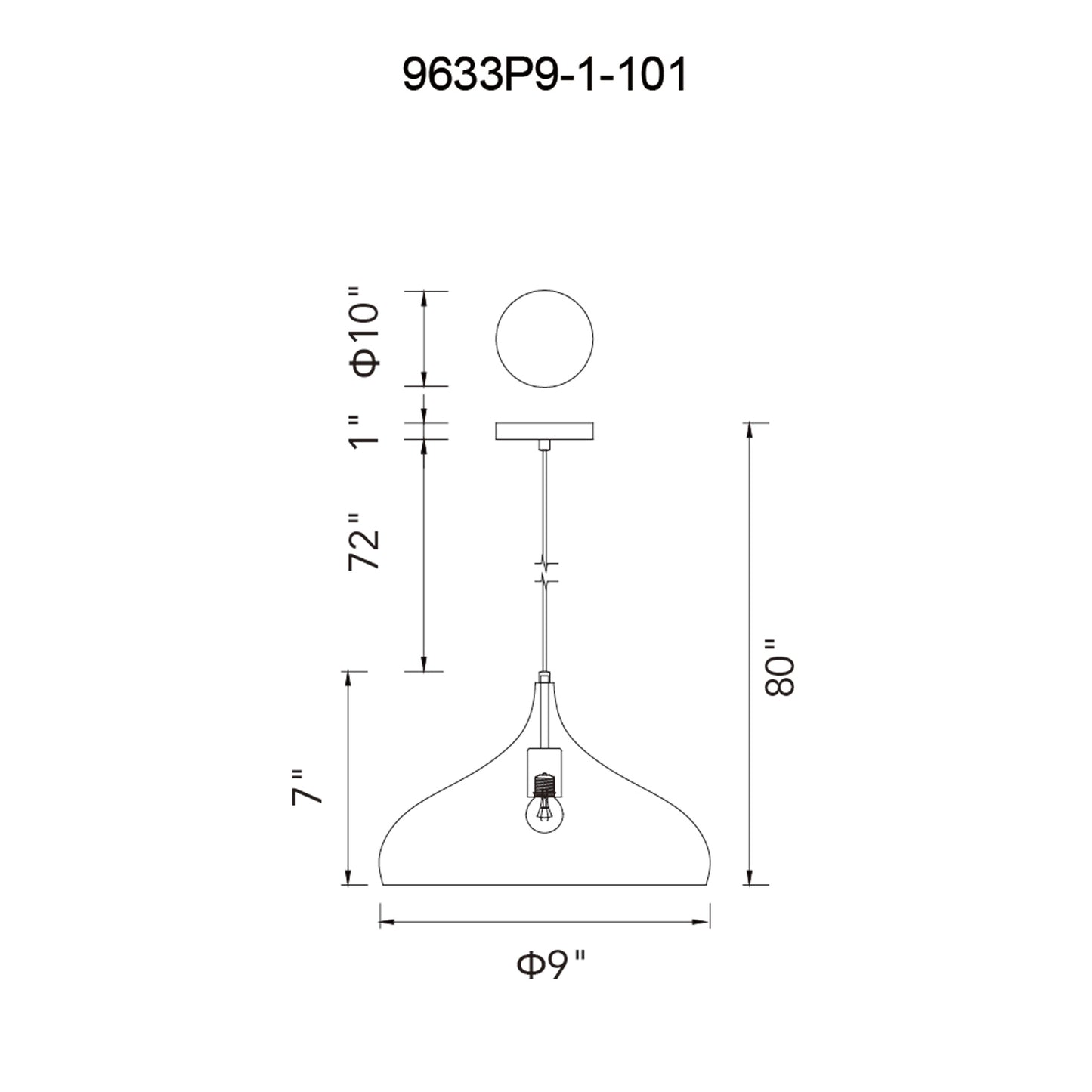 Dynamic 1 Light Down Pendant