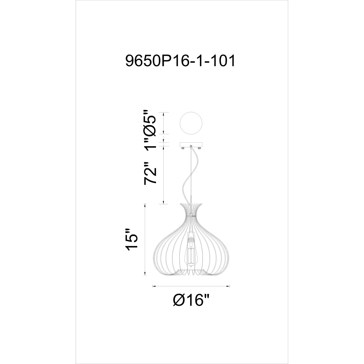 Darleen 1 Light Down Pendant