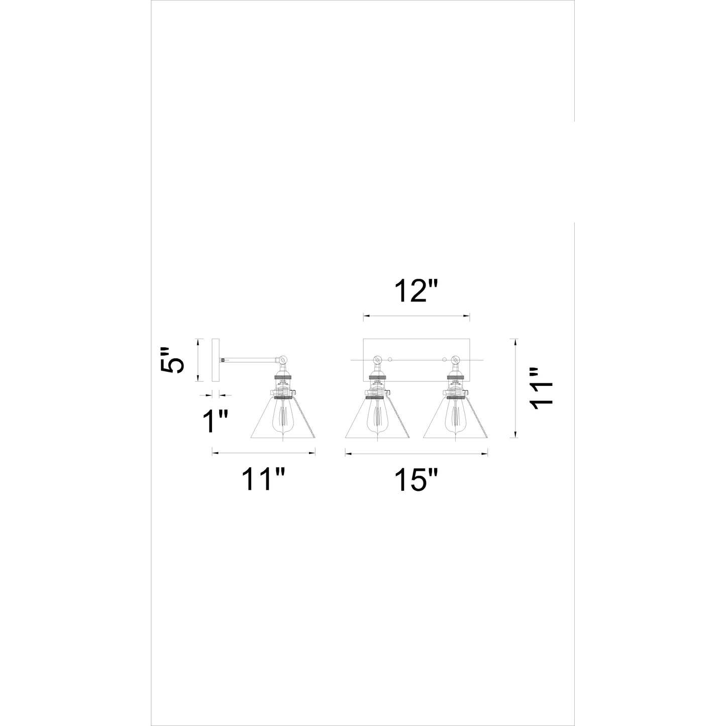 Eustis 2 Light Wall Sconce