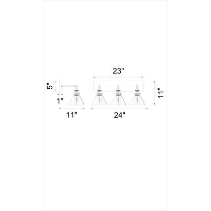Eustis 3 Light Wall Sconce