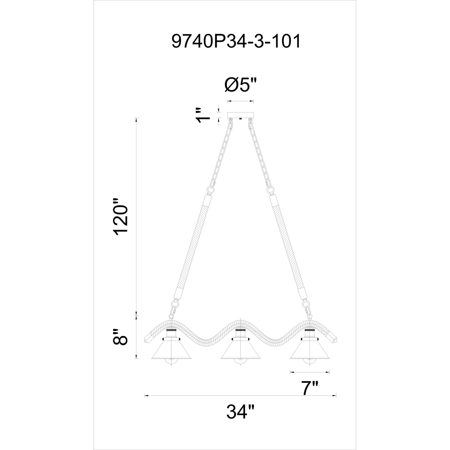 Padma 3 Light Up Chandelier