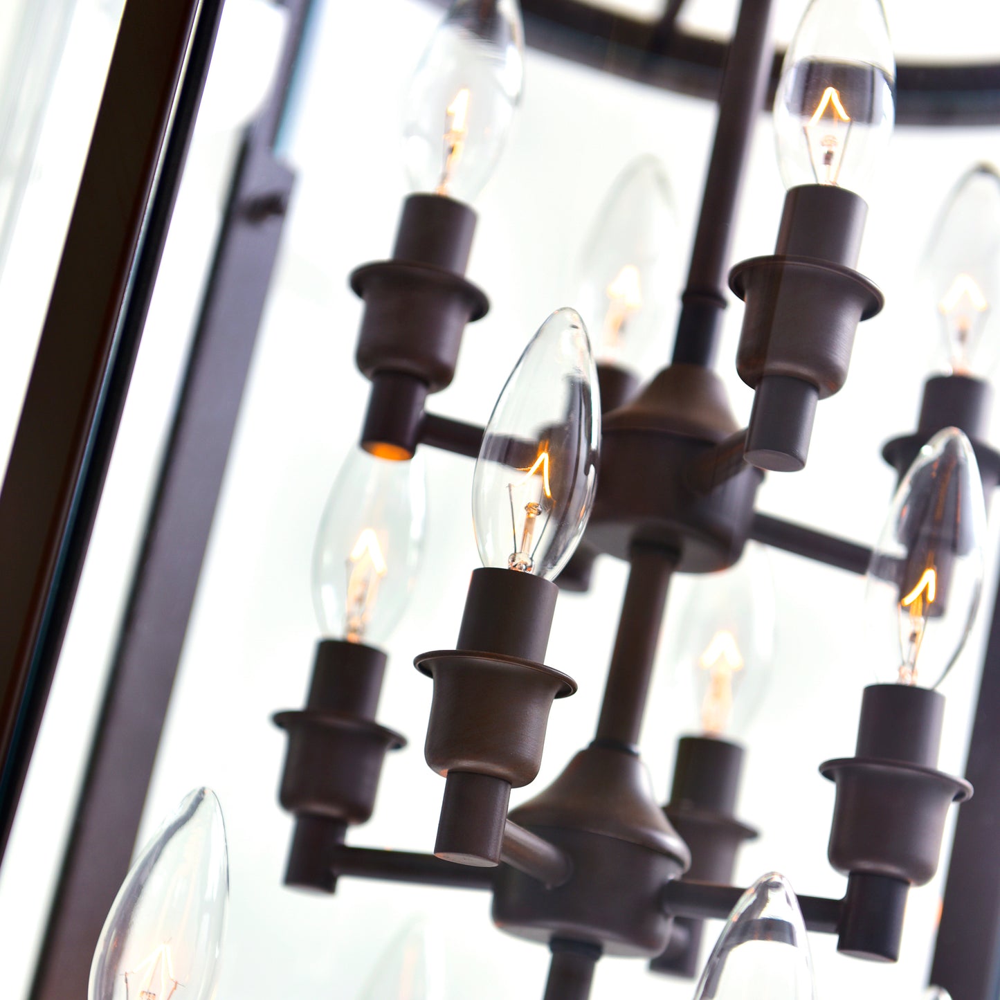 Desire 12 Light Drum Shade Chandelier