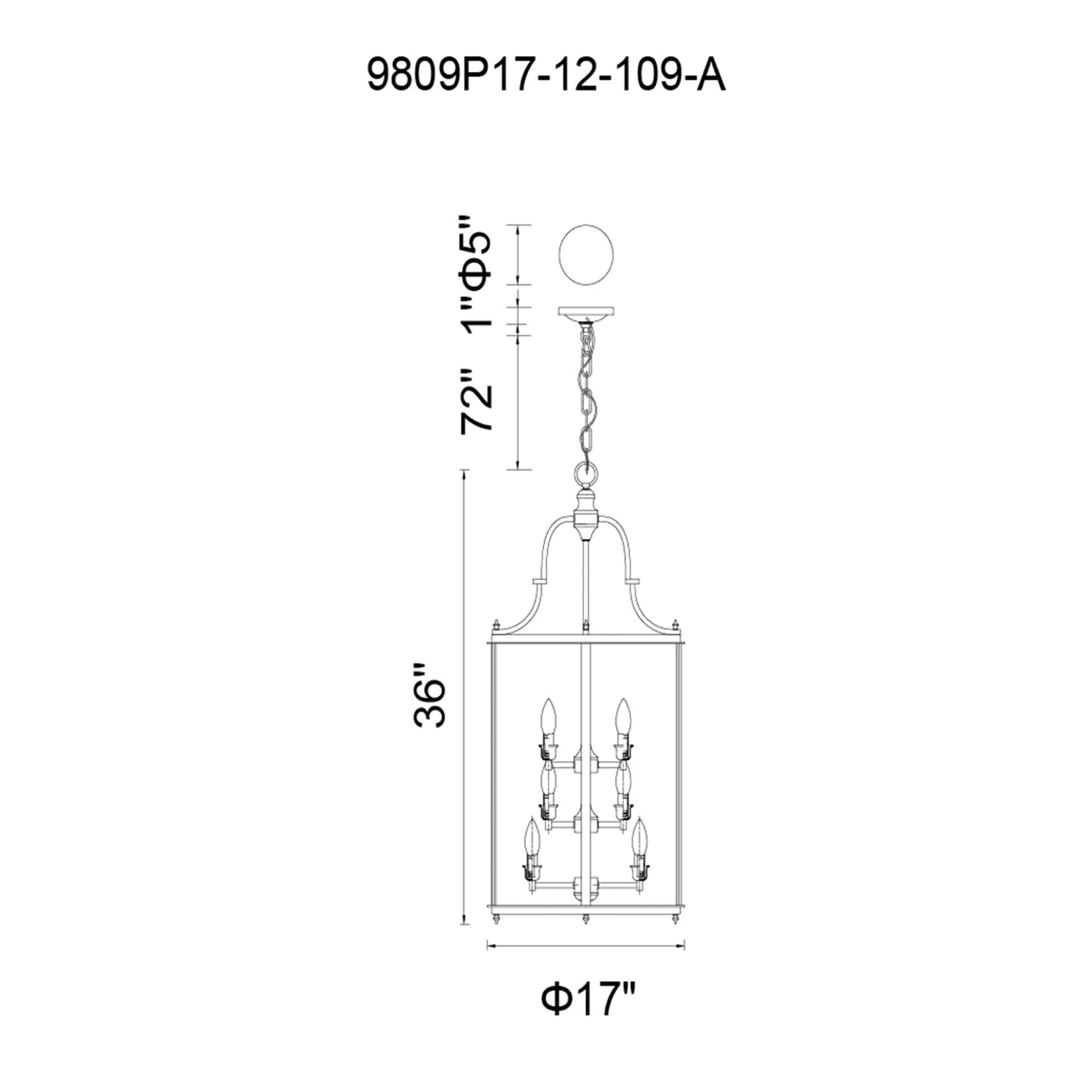 Desire 12 Light Drum Shade Chandelier