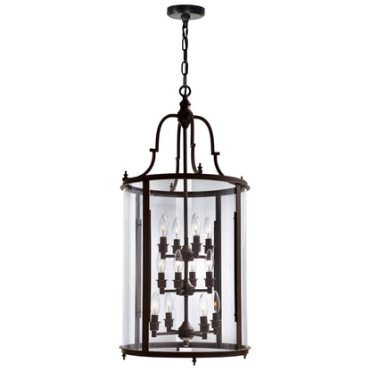 Desire 12 Light Drum Shade Chandelier
