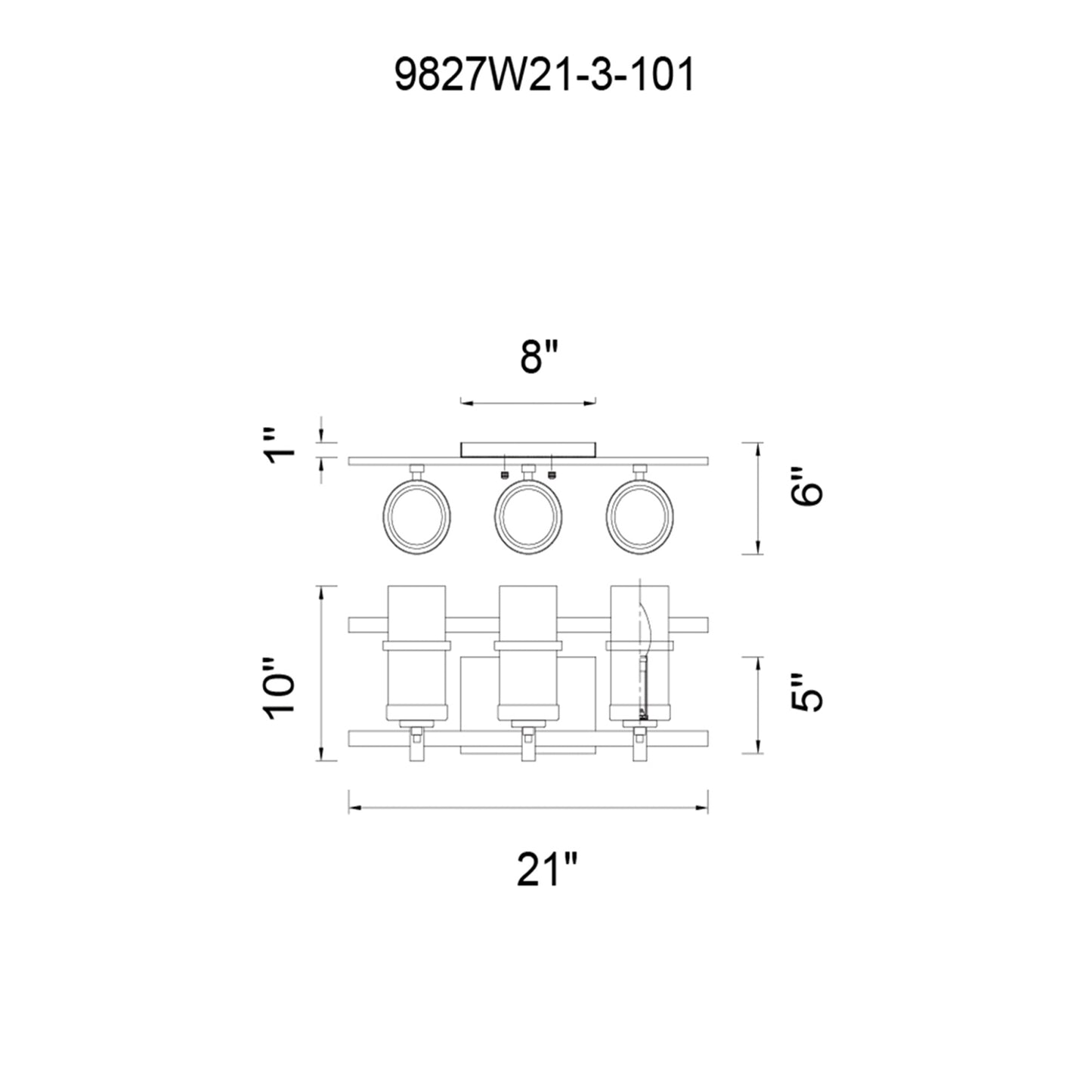 Sierra 3 Light Wall Sconce
