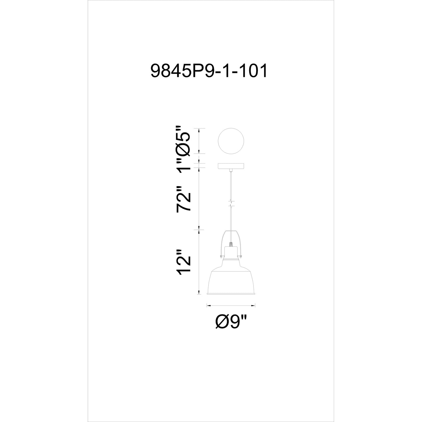 Elisa 1 Light Down Pendant