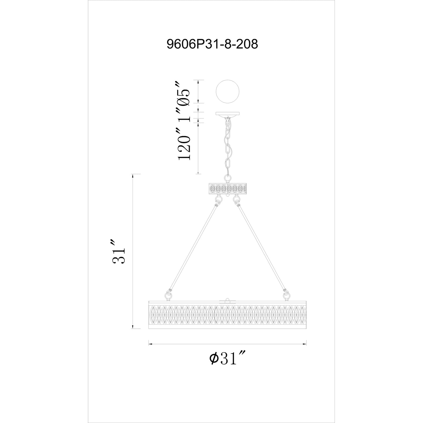 Chandeliers-CWI Lighting-9906P31-8-208