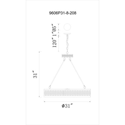 Chandeliers-CWI Lighting-9906P31-8-208