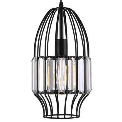 Alethia 1 Light Down Mini Pendant With Black Finish