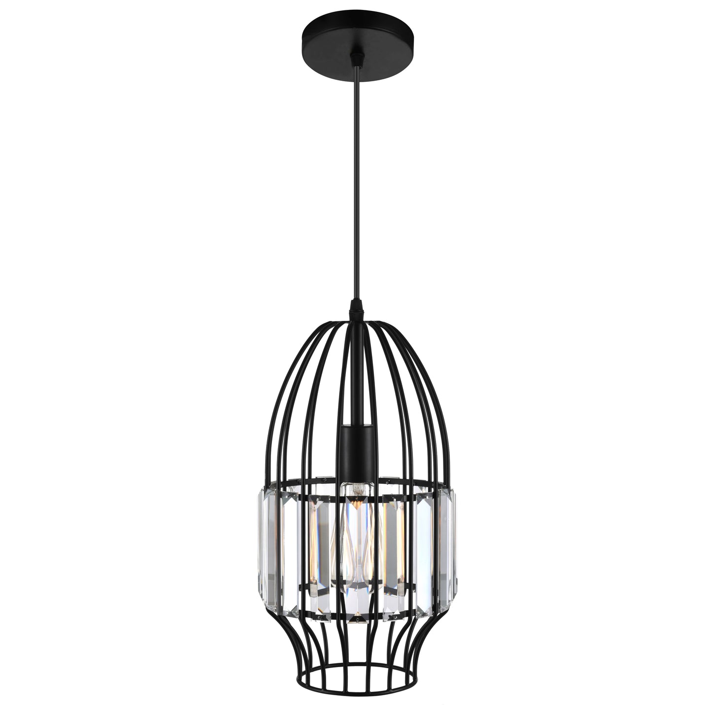 Alethia 1 Light Down Mini Pendant With Black Finish