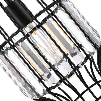 Alethia 1 Light Down Mini Pendant With Black Finish