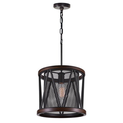Parsh 1 Light Drum Shade Mini Chandelier