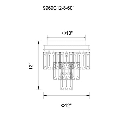 Weiss 8 Light Flush Mount