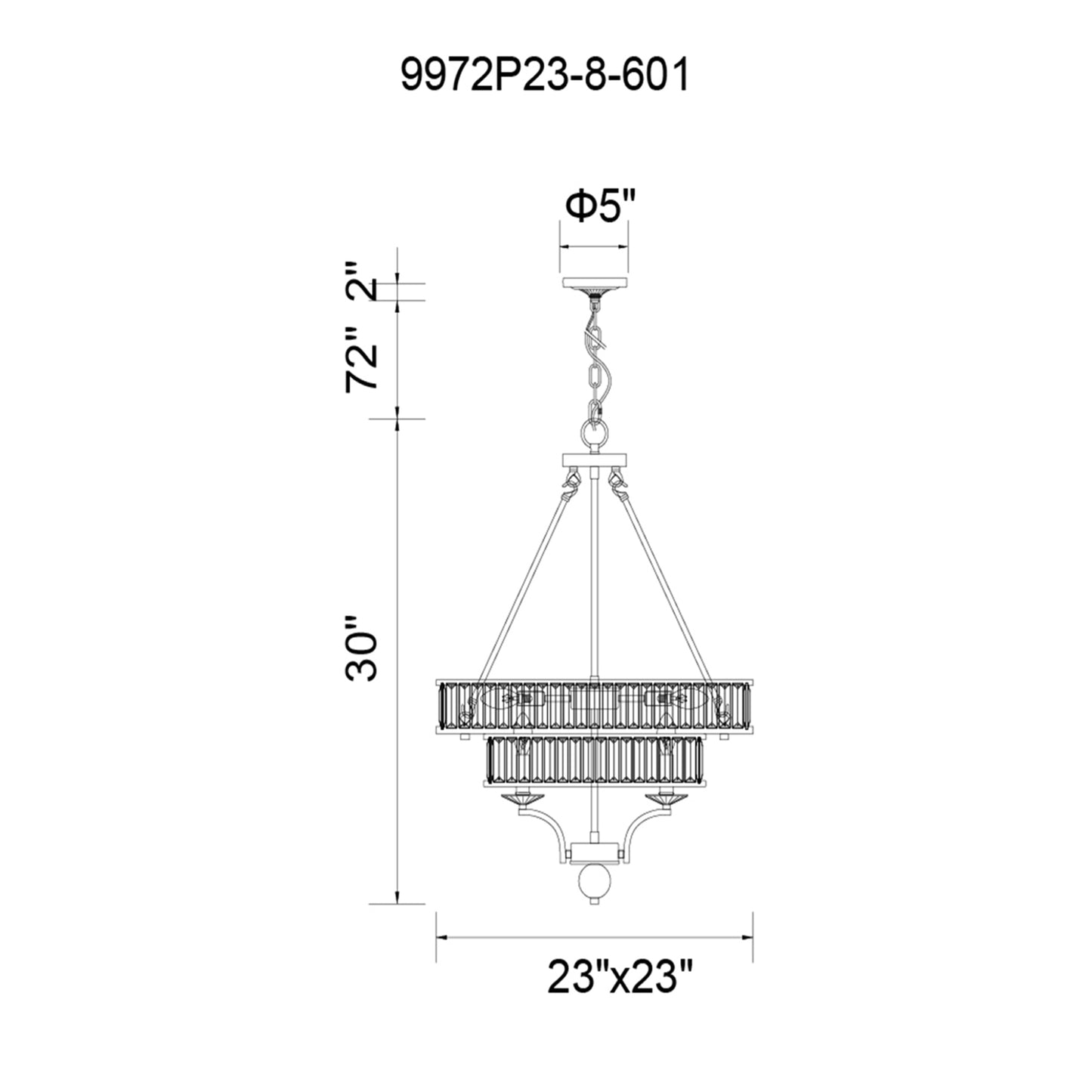 Shalia 8 Light Chandelier