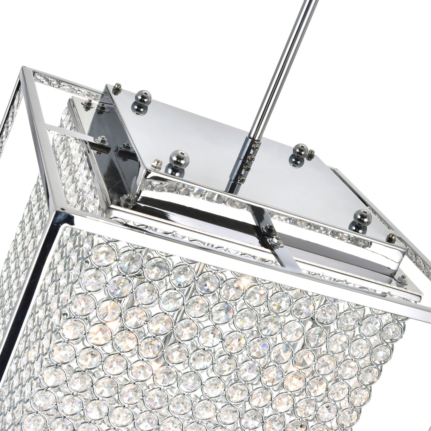 Lustre à 3 lumières en forme de cube