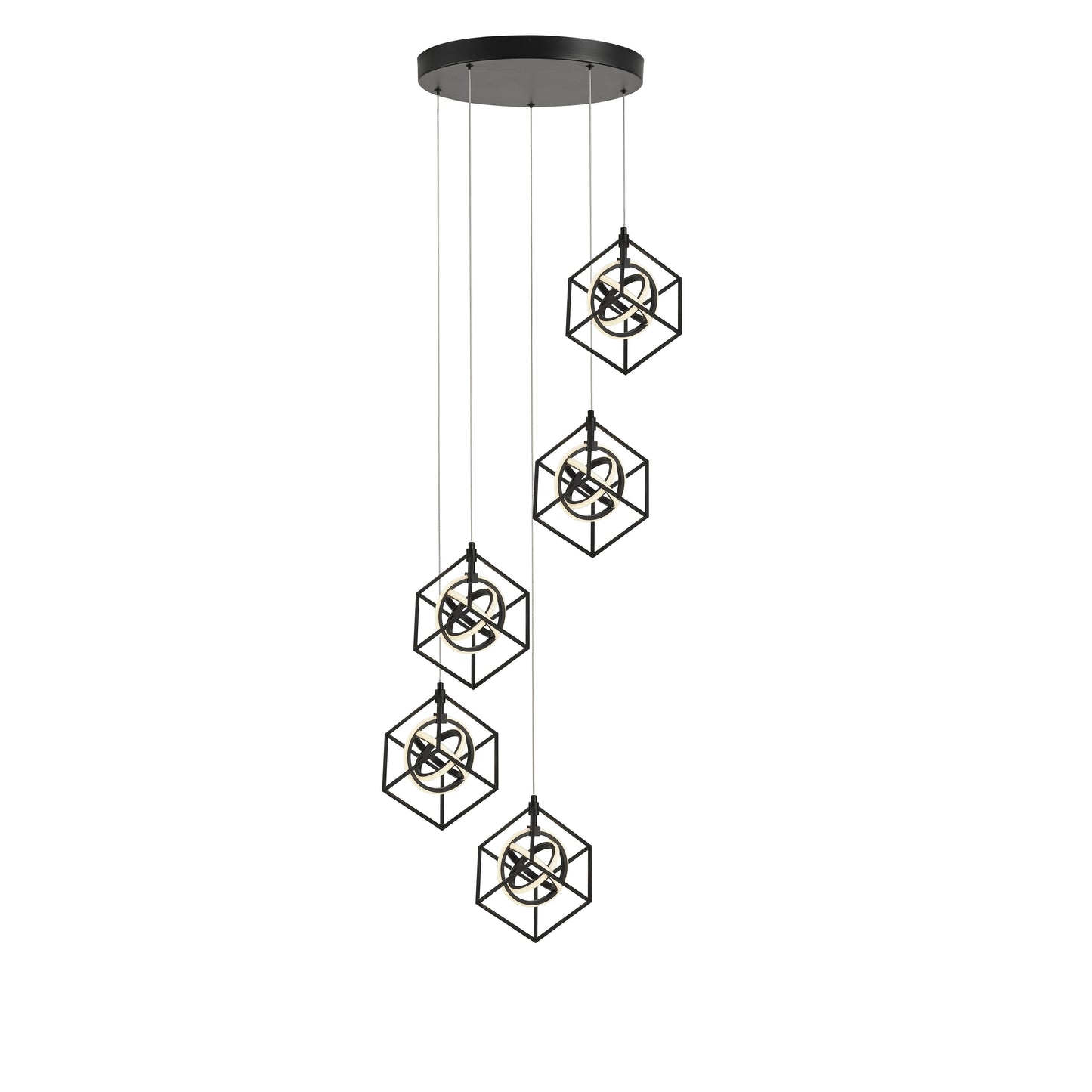 Tulip Collection Integrated LED 5-Light Pendant