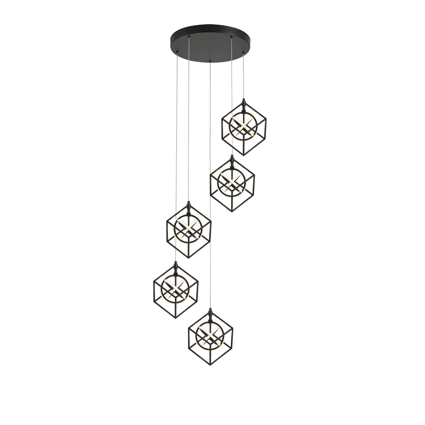 Tulip Collection Integrated LED 5-Light Pendant