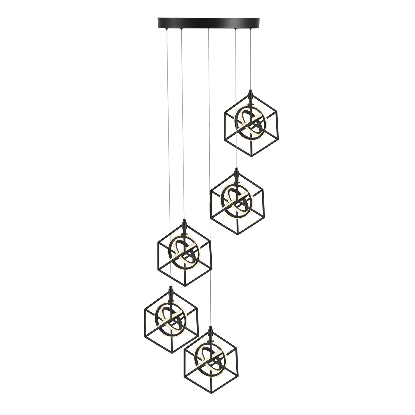 Tulip Collection Integrated LED 5-Light Pendant