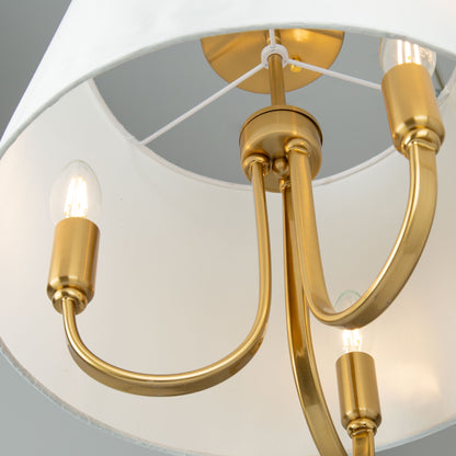 Plafonnier semi-encastré à 3 lampes Rhythm
