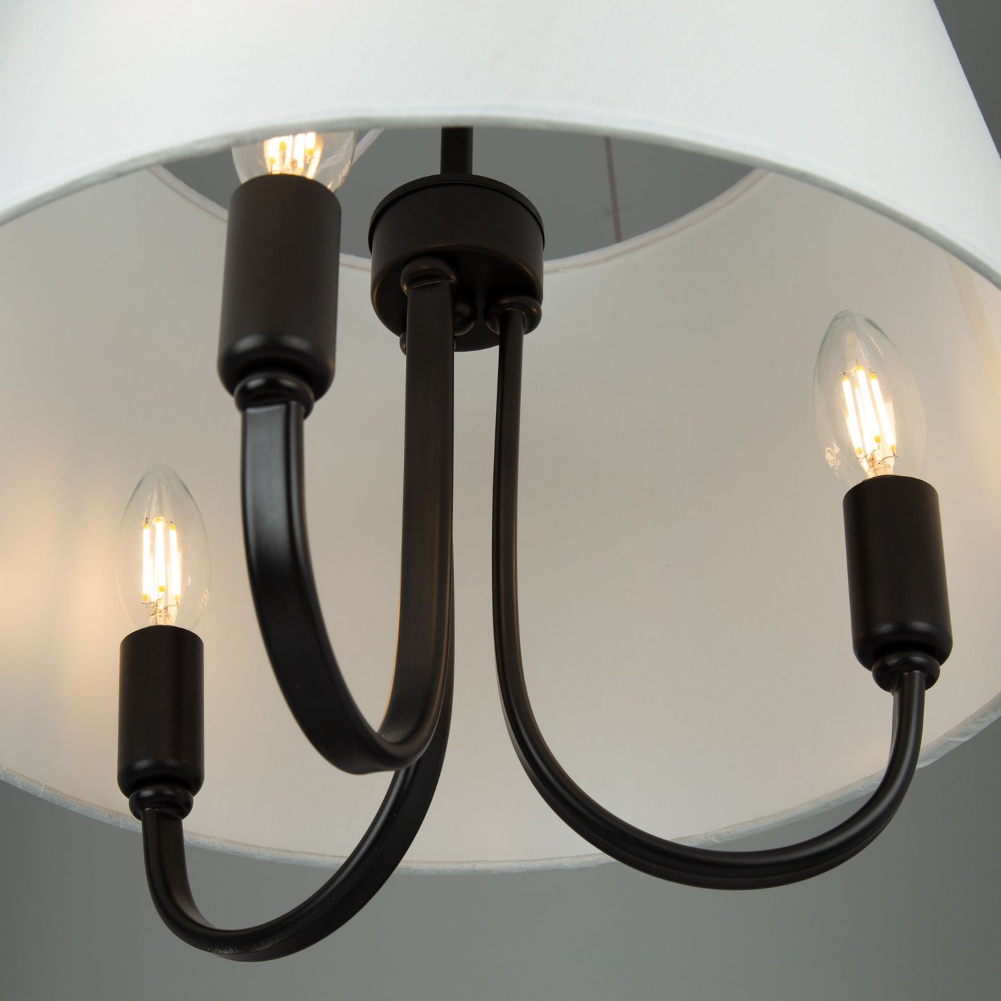 Plafonnier semi-encastré à 3 lampes Rhythm