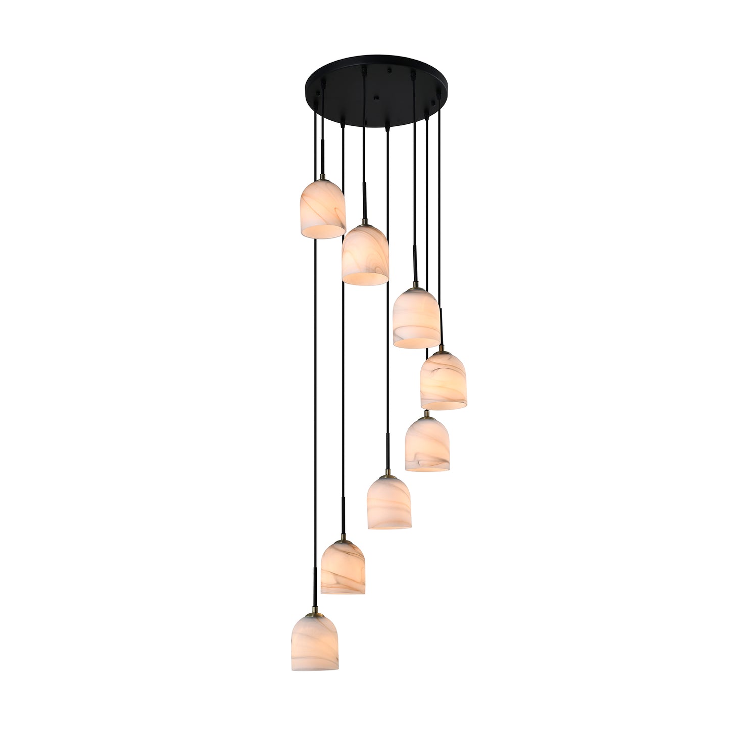 Crema 8 Light Chandelier 18.5in