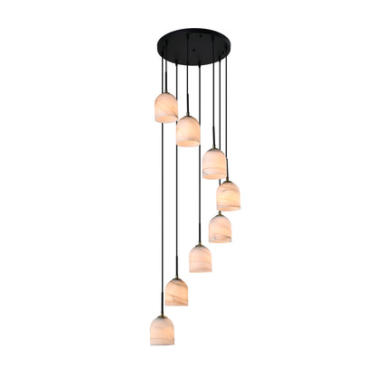 Crema 8 Light Chandelier 18.5in