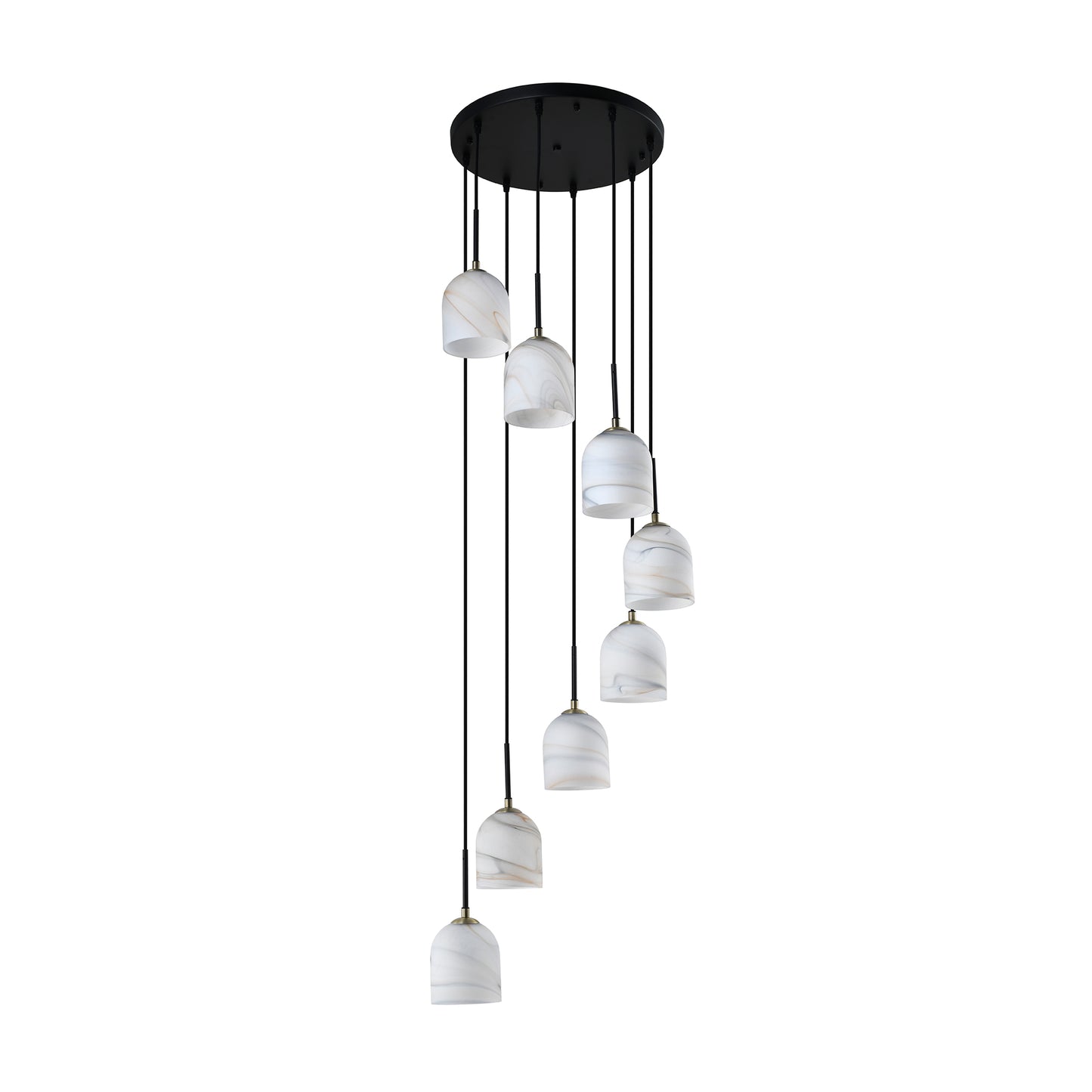 Crema 8 Light Chandelier 18.5in