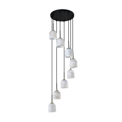 Crema 8 Light Chandelier 18.5in