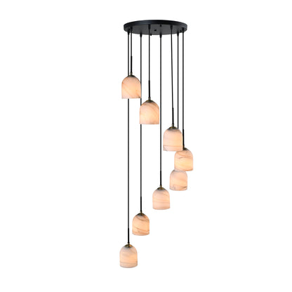 Crema 8 Light Chandelier 18.5in
