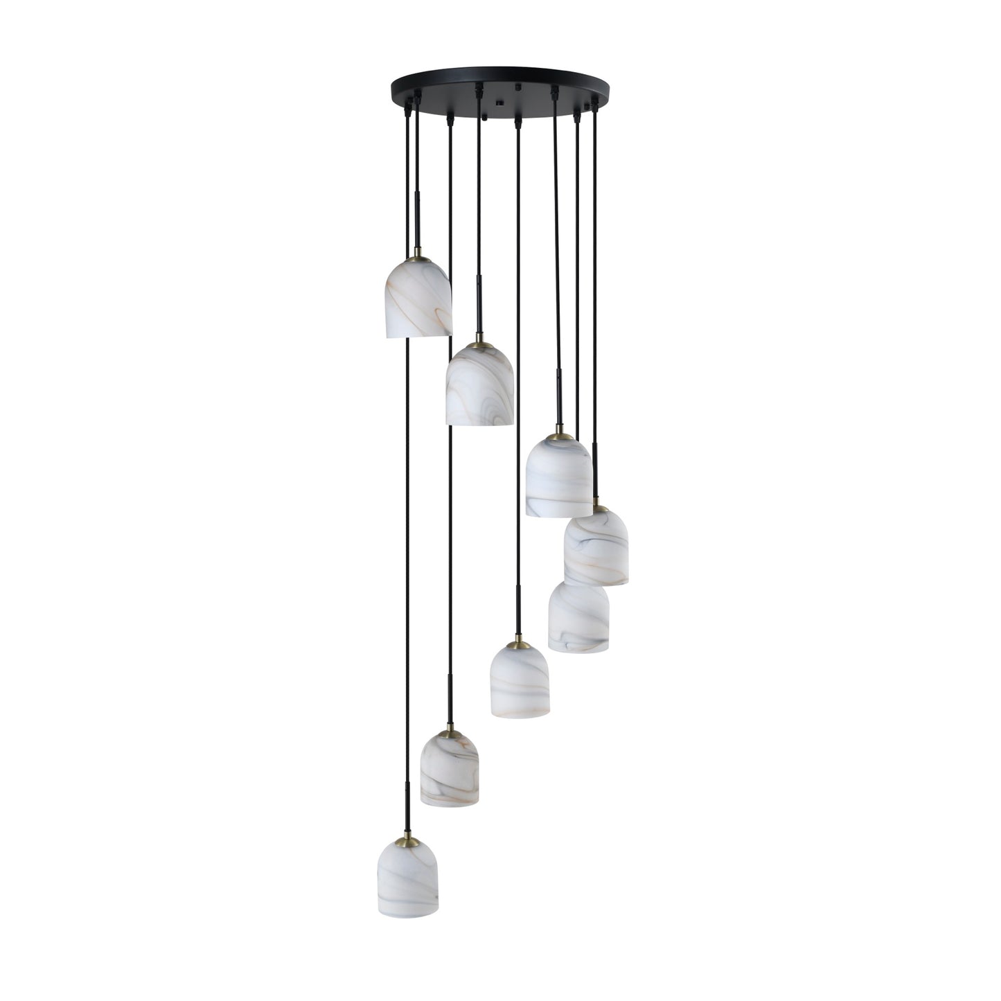 Crema 8 Light Chandelier 18.5in